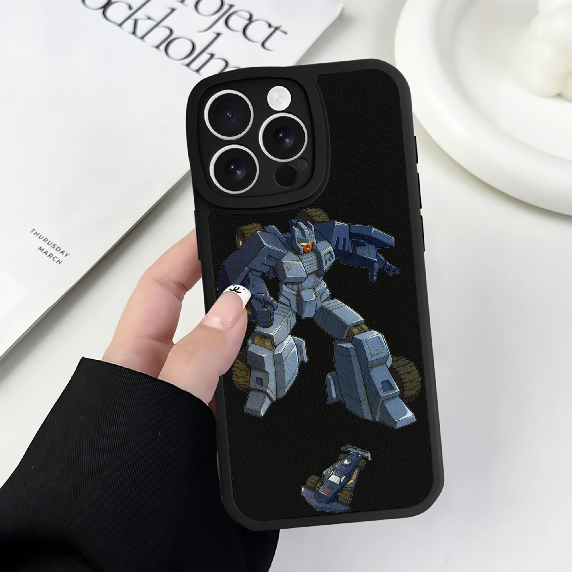 （画像用）  【iPhone 16シリーズ対応】シリコンスマホケース（レザー調） 材質：シリコン